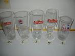 Bierglazen Bockor, brij. Omer Vander Ghinste, Verzamelen, Ophalen of Verzenden, Zo goed als nieuw, Glas of Glazen, Overige merken