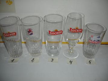 Bierglazen Bockor, brij. Omer Vander Ghinste beschikbaar voor biedingen