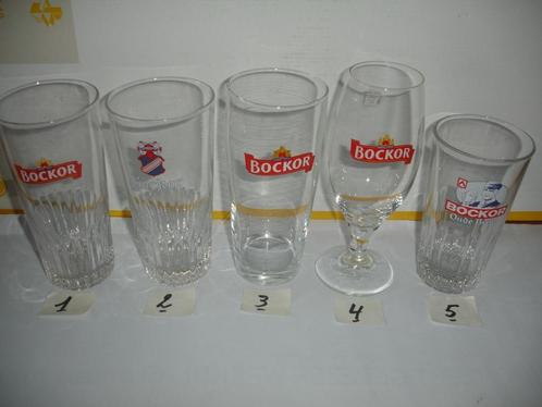 Bierglazen Bockor, brij. Omer Vander Ghinste, Verzamelen, Biermerken, Zo goed als nieuw, Glas of Glazen, Overige merken, Ophalen of Verzenden