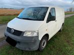 VW T5 camionette lichte vracht 3 zits, Stof, Wit, Transporter, Te koop