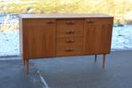 Vintage Deense sideboard dressoir, 100 à 150 cm, Avec tiroir(s), 25 à 50 cm, Enlèvement