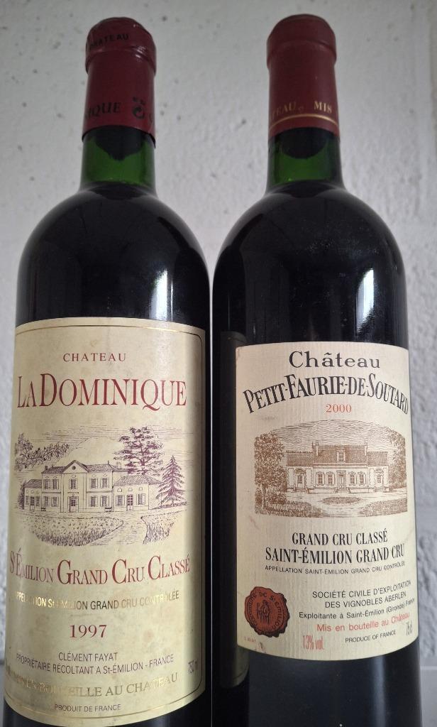 2 bouteilles de Saint-Émilion Grand Cru Classé, Verzamelen, Wijnen, Zo goed als nieuw, Rode wijn, Frankrijk, Vol, Ophalen