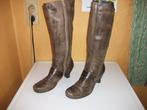 LEDEREN LAARZEN EMILIO LUCCA X, Kleding | Dames, Hoge laarzen, Bruin, Ophalen of Verzenden, Gedragen