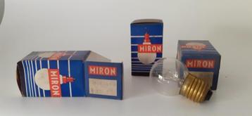 Set van 3 oude gloeilampen van Miron, Ophalen of Verzenden