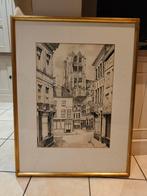 mooi werk in gouden kader, Ophalen