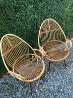 2 rotan fauteuils., Tuin en Terras, Tuinstoelen, Ophalen, Gebruikt, Rotan