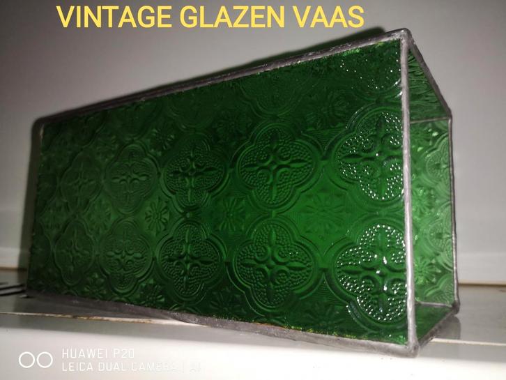 VINTAGE GLAZEN VAAS, Antiek en Kunst, Antiek | Glaswerk en Kristal, Ophalen of Verzenden