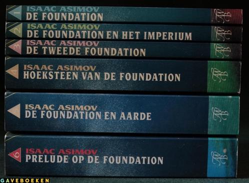 De Foundation - Isaac Asimov - A.W Bruna - 6x - Pocket, Boeken, Science fiction, Gelezen, Ophalen of Verzenden