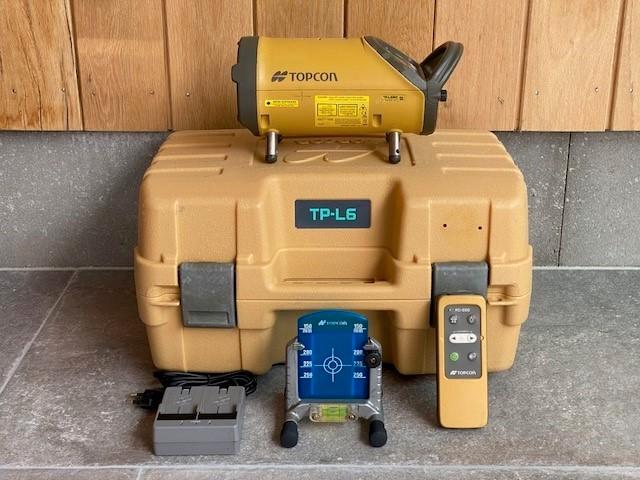 Gebr. rioollaser/pijplaser Topcon TP-L6WG "GROENE STRAAL", Doe-het-zelf en Bouw, Gereedschap | Overige machines, Zo goed als nieuw