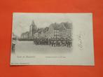 Groet uit Maastricht Stedelijke schutterij op de markt , Verzamelen, Ophalen of Verzenden, Voor 1920, Gelopen, Limburg