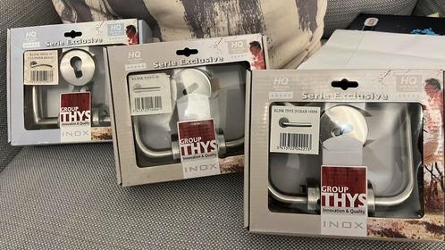 Deurklinken inox van merk Thys, Doe-het-zelf en Bouw, Hang- en Sluitwerk, Nieuw, Klink of Kruk, Inox, Ophalen