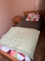 1-persoonsbed + matras + nachtkastje, Huis en Inrichting, Slaapkamer | Bedden, Gebruikt, Ophalen