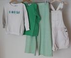 Set pull - broek - sallopette - blousje  maat 146, Enfants & Bébés, Vêtements enfant | Taille 146, Fish & Chips, Enlèvement ou Envoi
