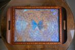 Big Brasilian Morpho Butterfly Tray 20th c, Vlinder Dienblad, Ophalen of Verzenden, Zo goed als nieuw, Rechthoekig, Overige materialen