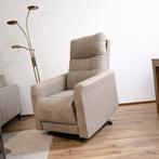 Sta-op relaxfauteuil - taupe microleder look, Ophalen, Nieuw, 75 tot 100 cm, 75 tot 100 cm