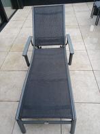 ligbed lounger met armleuning, Ophalen, Aluminium