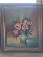 Schilderij boeket rozen Gevaert Kamiel 1976, Antiek en Kunst, Ophalen