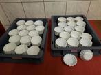 Apero / dessert potjes gekarteld porselein 40ml per 12 stuks, Huis en Inrichting, Keuken | Servies, Ophalen, Zo goed als nieuw