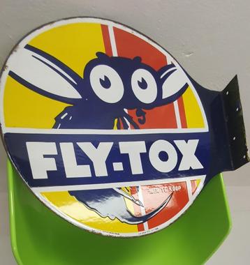 Panneau d'affichage en émail FLY-TOX 1931, double face, magn, Enlèvement, Utilisé, Panneau publicitaire