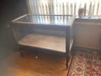 glazen kast, Ophalen, Gebruikt, 100 tot 150 cm, Eikenhout