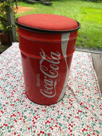 Vintage Italiaanse Coca-Cola zit en opbergton