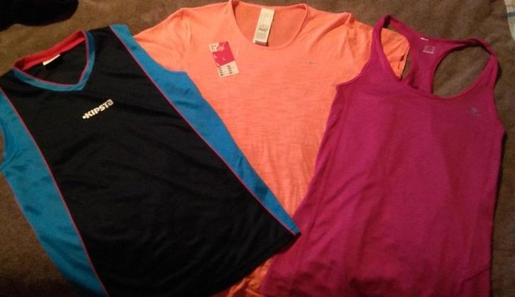 loop shirts dames, Kleding | Dames, Sportkleding, Maat 42/44 (L), Oranje, Ophalen of Verzenden