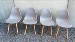 Grijze stoelen (4) voor binnen en buiten, Gebruikt, Ophalen