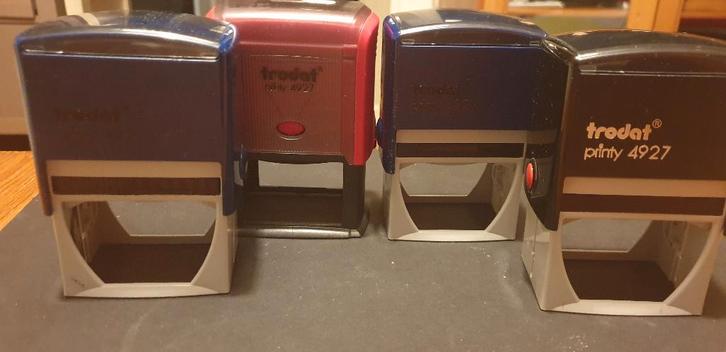 Set van 2 inktstempels TRODAT 4926/4927/4928, Zakelijke goederen, Kantoor en Winkelinrichting | Kantoorartikelen, Overige typen