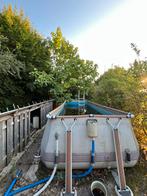 Zwembad 6x2m (incl pomp, zandfilter, warmtepomp), Tuin en Terras, Ophalen, Gebruikt, 200 tot 300 cm, 80 tot 120 cm