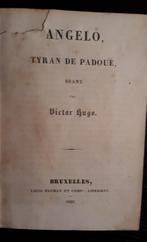 Victor Hugo (contrefaçon), Angelo & Chants du Crépuscule, Antiek en Kunst, Antiek | Boeken en Manuscripten, Ophalen of Verzenden