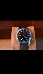 Pontiac hydrolica, Handtassen en Accessoires, Horloges | Heren, Ophalen, Gebruikt, Staal, Leer