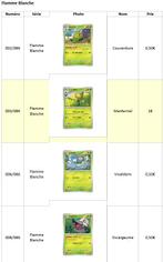 Cartes Pokémon Flamme Blanche (japonaises), Enlèvement, Plusieurs cartes