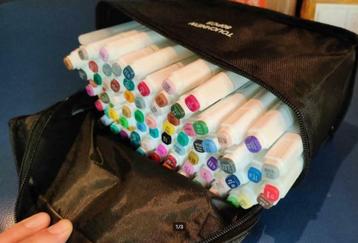 80 dubbelzijdige alcohol markers beschikbaar voor biedingen