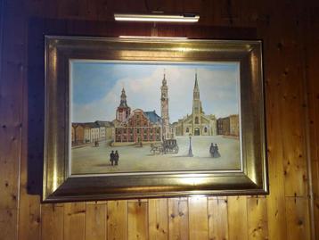 Tableau Hst Grand place Saint Trond beschikbaar voor biedingen