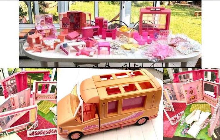 Barbie meubles, accessoires, camping-car …, Kinderen en Baby's, Speelgoed | Poppen, Gebruikt, Barbie, Ophalen