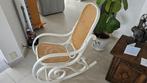 Design schommelstoel in Thonet-stijl in zeer goede staat, Riet of Rotan, Gebruikt, Thonet moderne, Wit