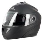 Matzwarte modulaire motorhelm verkoopprijs 65 euro, Motoren, Ophalen of Verzenden, Nieuw met kaartje, M, Dames