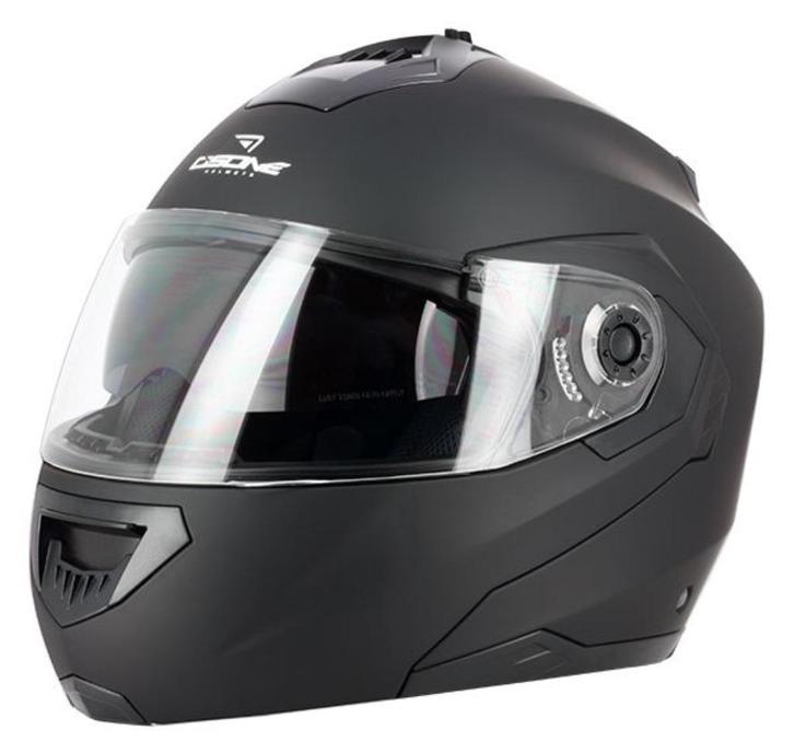 Matzwarte modulaire motorhelm verkoopprijs 65 euro, Motoren, Kleding | Motorhelmen, Dames, Heren, Kinderen, M, Nieuw met kaartje