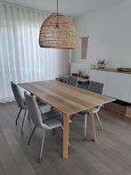 4 Xooon stoelen stof grijs in goede staat, Huis en Inrichting, Ophalen, Grijs, Stof, Vier