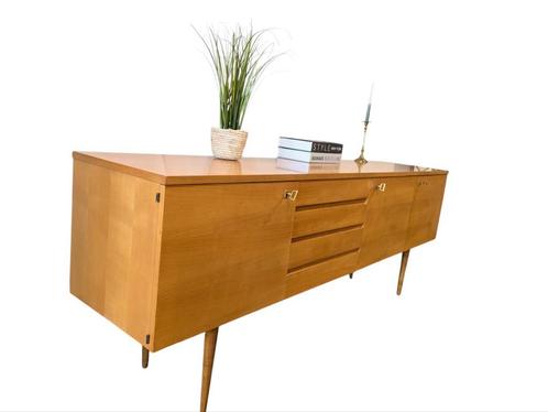 Prachtig vintage  dressoir lowboard sideboard midcentury, Huis en Inrichting, Kasten | Dressoirs, Zo goed als nieuw, Ophalen of Verzenden