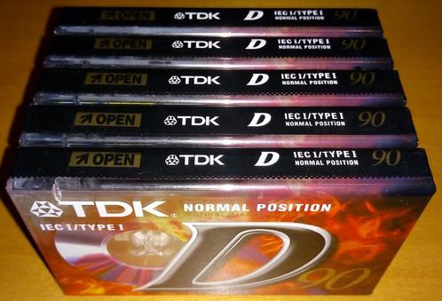 NIEUWE LEGE K7 TDK D90, Cd's en Dvd's, Cassettebandjes, Nieuw in verpakking, Onbespeeld, Overige genres, 2 t/m 25 bandjes, Ophalen of Verzenden