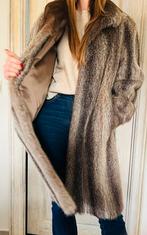 Bontjas wasbeer, Kleding | Dames, Jassen | Winter, Ophalen, Zo goed als nieuw, Maat 38/40 (M), Bruin