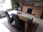 Tafel massieve teak met 4stoelen, Huis en Inrichting, Tafels | Eettafels, Ophalen