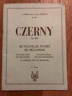 Czerny 30 nouvelles etudes de mechanisme piano studies, Muziek en Instrumenten, Bladmuziek, Ophalen of Verzenden, Piano