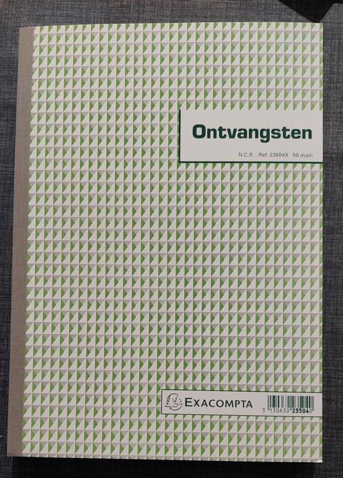 Exacompta Ontvangsten 50 bladzijden dupli zelfkopierend, Diversen, Papierwaren, Nieuw, Ophalen of Verzenden