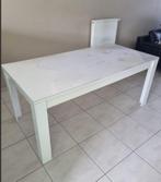 Eettafel wit glans, Huis en Inrichting, Tafels | Eettafels, Ophalen, Gebruikt, 50 tot 100 cm, 150 tot 200 cm
