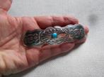 barrette à cheveux Navajo argent sterling avec turquoise, Enlèvement ou Envoi, Utilisé, Avec pierre précieuse, Argent