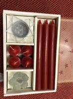 Doos kaarsen, Huis en Inrichting, Ophalen, Zo goed als nieuw, Rood, Kaars