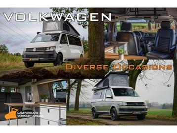 diverse verschillende Volkswagen T6 Camper occasions beschikbaar voor biedingen