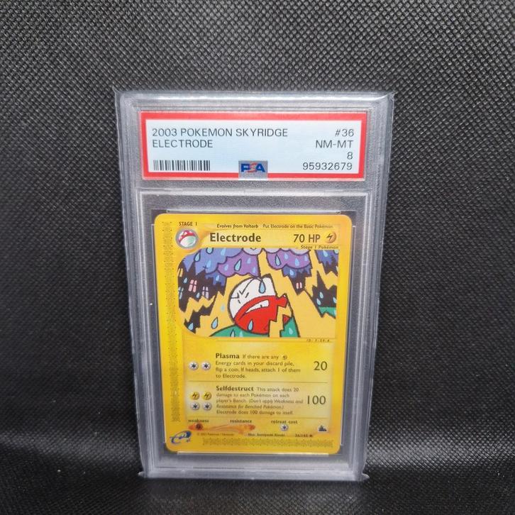 Electrode Skyridge PSA 8, Hobby en Vrije tijd, Verzamelkaartspellen | Pokémon, Ophalen of Verzenden